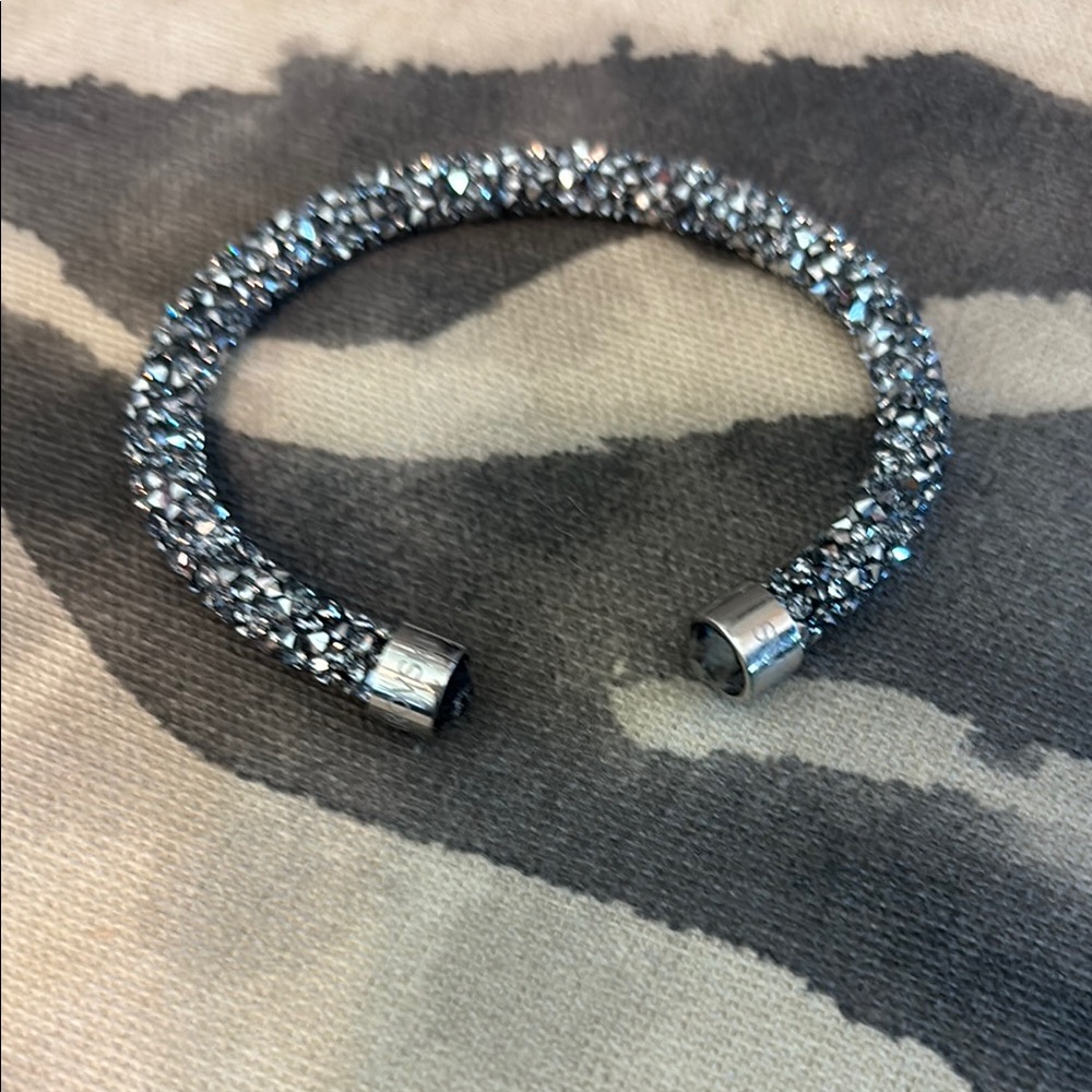 2nd bracelet - Swarovski Crystal "Crystaldust Cuff Gray